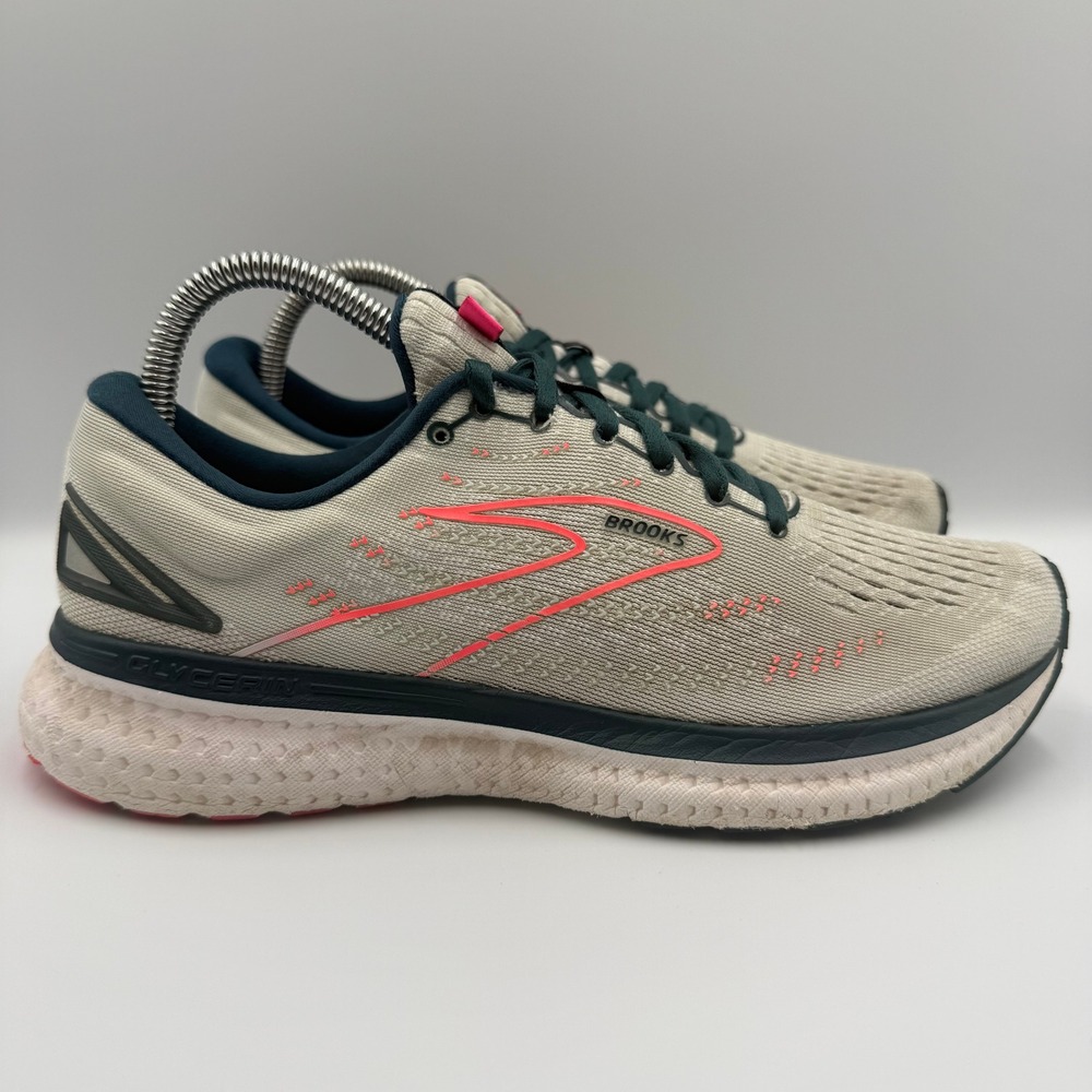 Brooks Glycerin 19 Gray Pink Running Shoes Women's Size 8.5 Sneakers 1203431B110